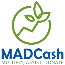 MADCash - Multiply, Assist, Donate Logo (2023)